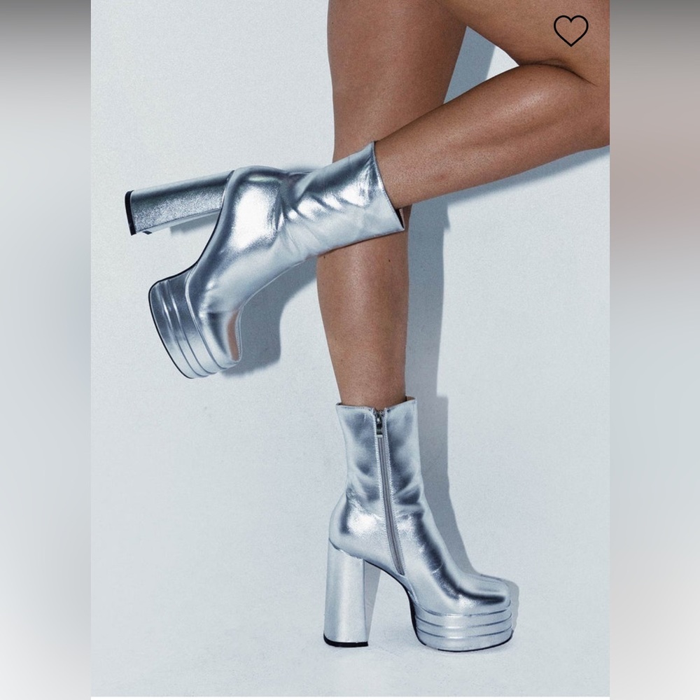 RICARDO PLATFORM ANKLE BOOT CHROME